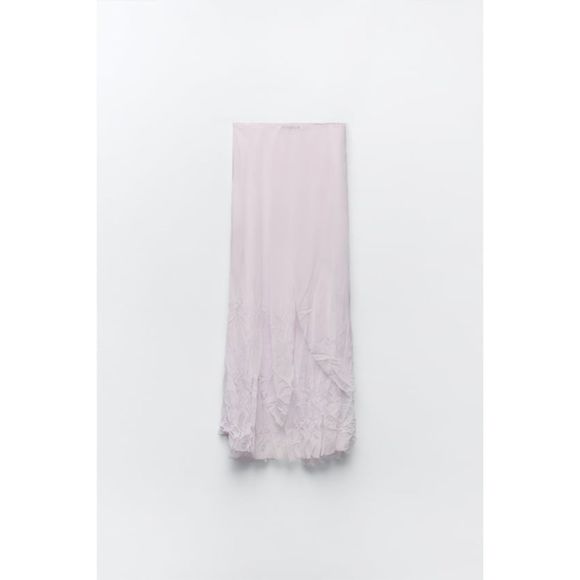 ZARA LONG SLIT SKIRT - Picture 8 of 10